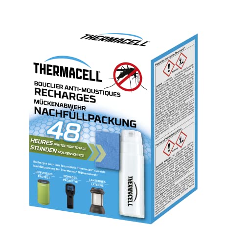 Thermacell Mückenabwehr Nachfüllpackung für 48 Stunden (12 Wirkstoffplättchen und 4 Gaskartuschen)