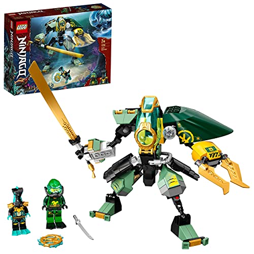 LEGO 71750 NINJAGO Lloyds Hydro-Mech, Unterwasser Set, Spielzeug für Jungen und Mädchen ab 7 Jahre mit 2 Ninja Mini-Figuren