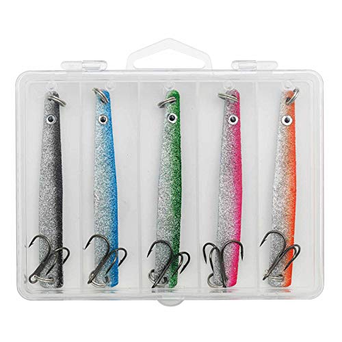 Kinetic Angeln Meerforellen-Blinker Angelset Glitter - 5 Meerforellenköder 20g