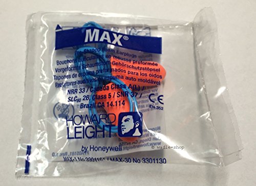 Howard Leigt Max (extrem) 10 Paar, paarweise verpackt, orange, Gehörschutz, Ohrstöpsel Gehörschutz, Ohrstöpsel, Gehörschutz, Ohrstöpsel, wadle-shop ®
