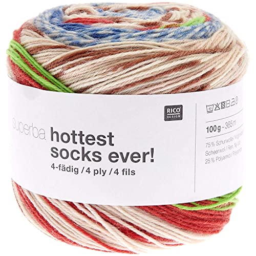 Superba Hottest Socks Ever! 4-fädig mouliné