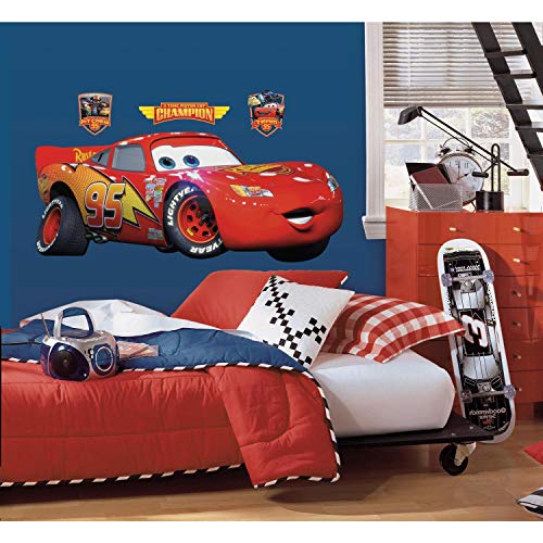 RoomMates Disney Cars Lightning McQueen als riesiger Wand Aufkleber