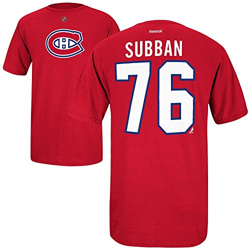 Majestic NHL T-Shirt Montreal Canadiens P.K. Subban #76 rot Eishockey (S)