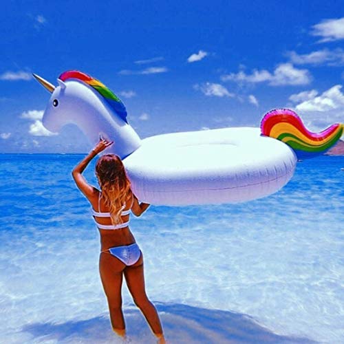 Kajak Einhorn schwimmende reihe große erwachsene PVC wasser aufblasbare schwimmbecken sitz aufblasbare schwimmende reihe schwimmbecken spielzeug, geeignet für erwachsene und kinder Angeln, Sport im Fr