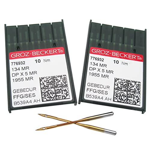 Groz Beckert Needle 20 Groz Beckert 134MR 1955MR DPX5MR Langarm-Quiltmaschinennadeln (20 Stück Groz-Beckert-134MR 23/160)