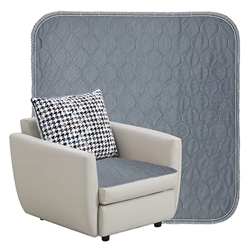 GRUENERDE Waschbare Inkontinenz Sitzauflage Stuhlauflage wasserdichte Hochabsorbierende Langlebige Stuhlunterlage für Sessel Stühle Rollstuhl 54x56cm