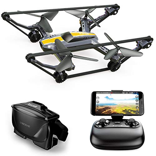 X-TANKCOPTER Hybrid Quadcopter - Panzer - Drohne, HD-Kamera, Smartphone-App, VR-Brille FPV, 2.4 GHz, Kinderspielzeug