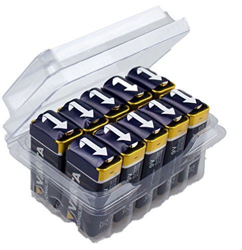 VARTA Longlife 9V Block 6LP3146 Batterie, Alkaline E-Block Batterien ideal für Feuermelder Rauchmelder Stimmgerät, 10 Stück