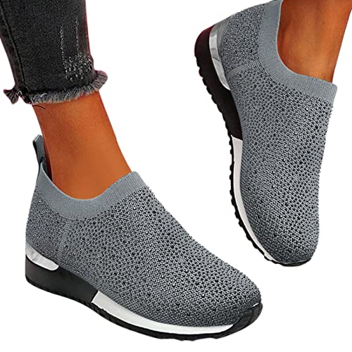 Dasongff Slip On Sneakers Damen Freizeitschuhe Atmungsaktive Fitness Turnschuhe Plattform Air Leichte Outdoor Walking Schuhe Freizeitschuhe Laufschuhe Halbschuhe Joggingschuhe Running Shoes