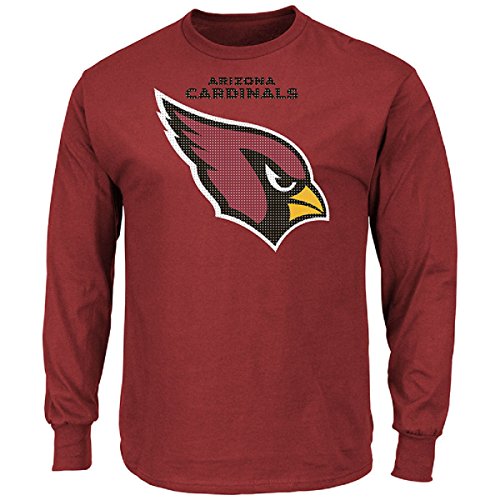 Arizona Cardinals Majestic NFL Critical Victory 2 Men's Long Sleeve T-Shirt