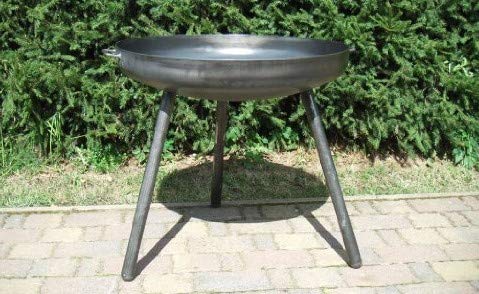 Czaja Stanzteile Feuerschale Berlin Ø 80 cm, hohe Feuerstelle aus 2,5mm Stahl für den Garten