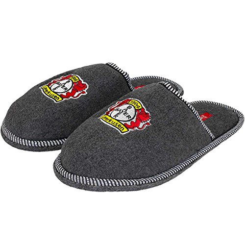 Bayer 04 Leverkusen Filzpantoffel Hausschuhe (grau, 39-40)