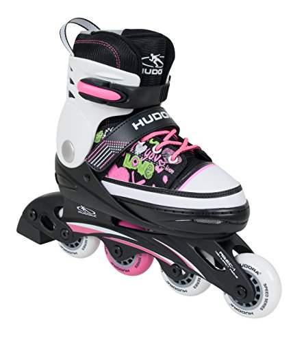 HUDORA Kinder Inline-Skates - Gr. 34 -37 ,pink - Inliner Kinder - 37737