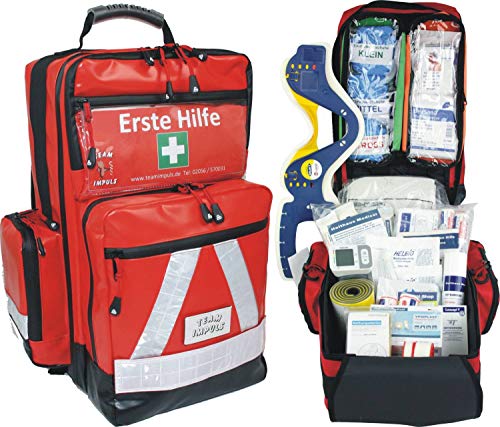 Erste Hilfe Notfallrucksack für Sportvereine, Freizeit & Event - Planenmaterial mit Waterstop System