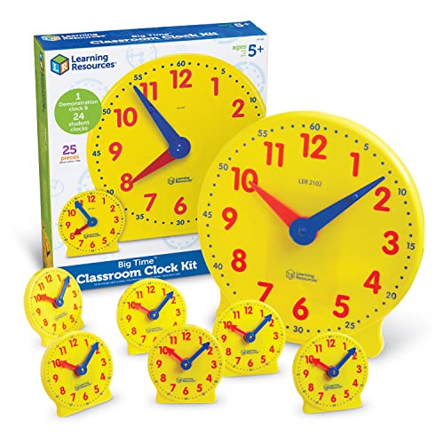 Learning Resources Big Time Klassenzimmer Uhren-Set