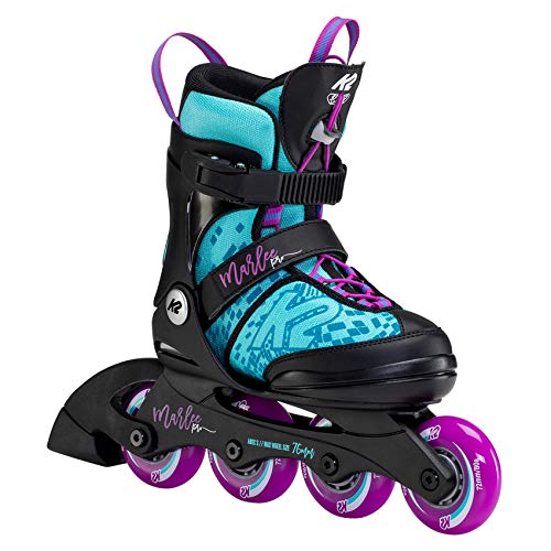 K2 Inline Skates MARLEE PRO Für Mädchen Mit K2 Softboot, Light Blue - Purple, 30F0225