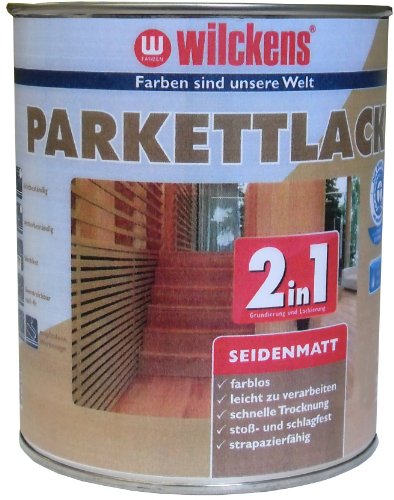 Wilckens 2in1 Parkettlack seidenmatt, farblos, 2,5 Liter 12400100080