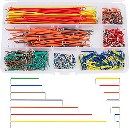 Jumper Kabel Kit Breadboard Jumper Wires Male zu Male 14 Verschiedene Längen Sortiert mit Kunststoffbox 560 Stück