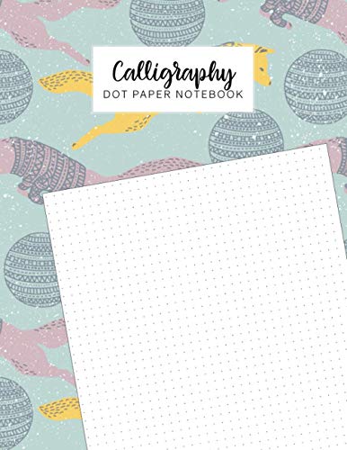 Calligraphy Dot Paper Notebook: Dotted Grid Page