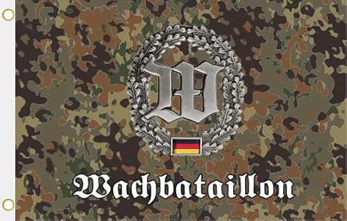 U24 Flagge Fahne Bundeswehr Flecktarn BW Wachbataillon 90 x 150 cm