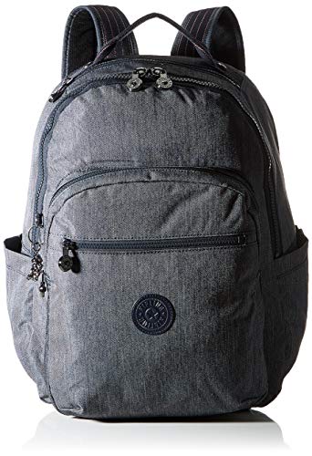 Kipling SEOUL, Großer Rucksack mit Laptop-Schutz 15 Zoll, 44 cm, 27 L, 0.65 kg, Active Denim