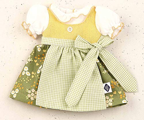 Schildkröt Puppen Dirndl Puppen Trachten Kleid grün gelb 25 cm Klassik Puppen, Nr. 25931