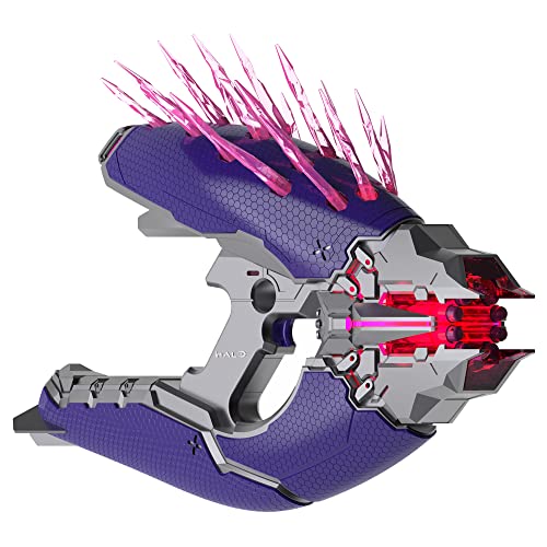 Nerf LMTD Halo Needler Dart-Blaster, aufleuchtende Nadeln, 10-Dart Trommel, 10 Nerf Elite Darts, Code-Karte