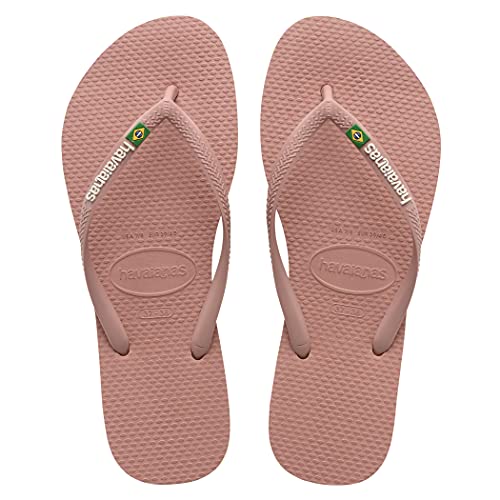 Havaianas Damen HAV Slim Brasil Logo Navy Blue Flipflop, Lila (Green Dew)