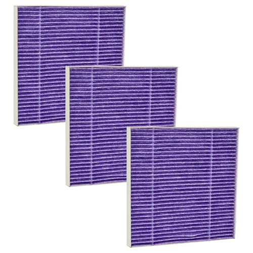 vhbw 3x Staubsaugerfilter kompatibel mit Hitachi CV 300P, 400 Eco, 200, 100, 200P, 400, 300, 400P Pro, 400 Pro Staubsauger - HEPA-Filter Weiß Lila