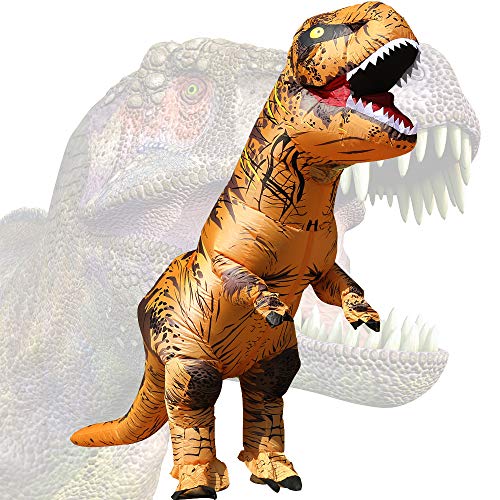 JASHKE Aufblasbares Kostüm Dino Kostüm Aufblasbares Dinosaurier Kostüm Erwachsene