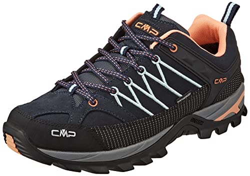 CMP Damen Rigel Low Wmn Shoes Wp Trekking-Schuhe, B Blue Giada Peach, 40 EU