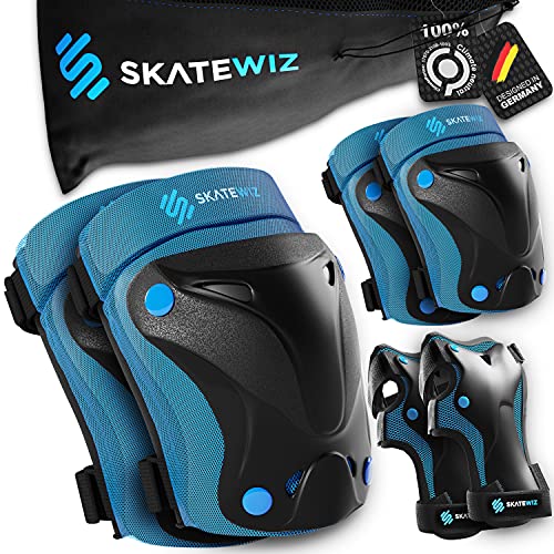 SKATEWIZ Protect-1 Skates Schoner für Inliner und Rollschuhe - Mädchen und Jungen - Größe XS in BLAU