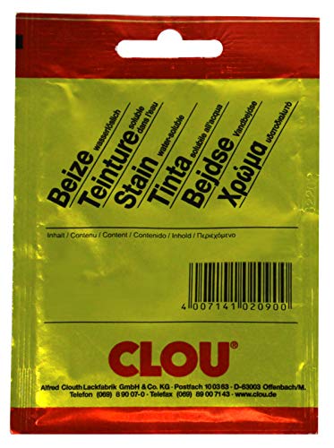 CLOU Beize wasserlöslich, 5er Pack Beutelbeize - Farbwahl - 154 hellrot
