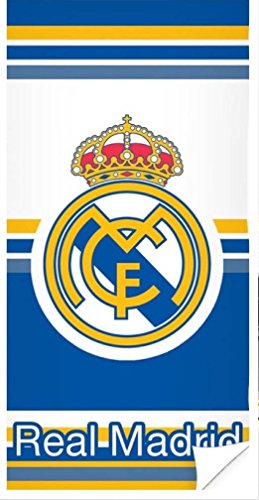 Real Madrid RM171109 Bade- und Strandtuch aus Mikrofaser, 70 x 140 cm