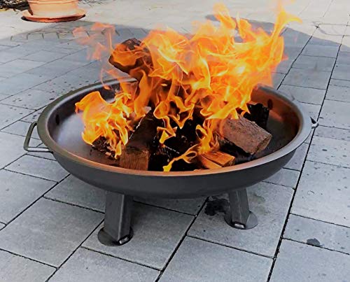 Czaja Stanzteile Feuerschale Kiel Ø 60 cm - mit verstärktem Rand - Feuerschalen für den Garten, Terrasse und Balkon, Feuertonne und Feuerkorb, kleine Feuerstelle für den Garten…
