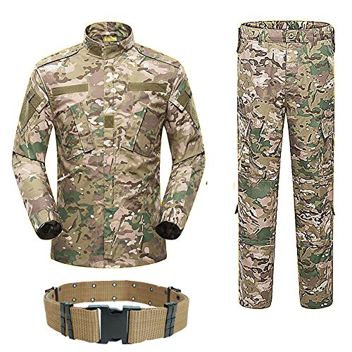 H Welt Shopping Herren Shirt Tactical BDU Combat Uniform Jacke & Hose Anzug für Armee Militär/Paintball/Jagd Shooting Krieg Spiel MultiCam MC, multicam