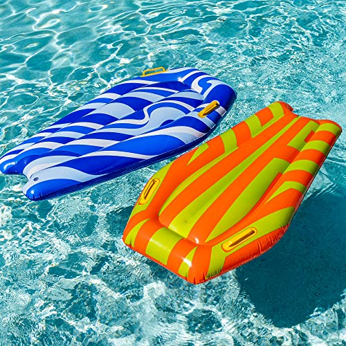 JOYIN Aufblasbare Boogie-Boards für schwimmende Spielzeuge für Kinderschwimmbecken, Schwimmen Lernen Wasserbretter, 2 Stück