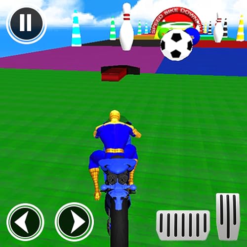 Superheld Kunststück Fahrrad Rennen Spiele 3D, Superheld Downhill Fahrrad Kunststück Spiele, Real Held Motorrad Spiele, Und Spinne Fahrrad Rennspiele